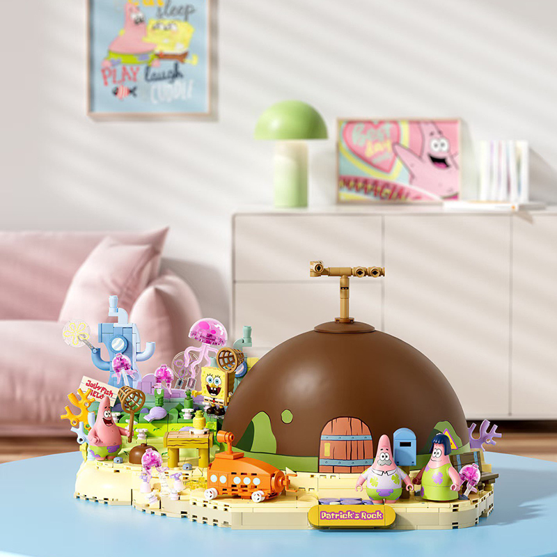 Kids Toys Box - Bob Esponja Patrick Star Rock House
