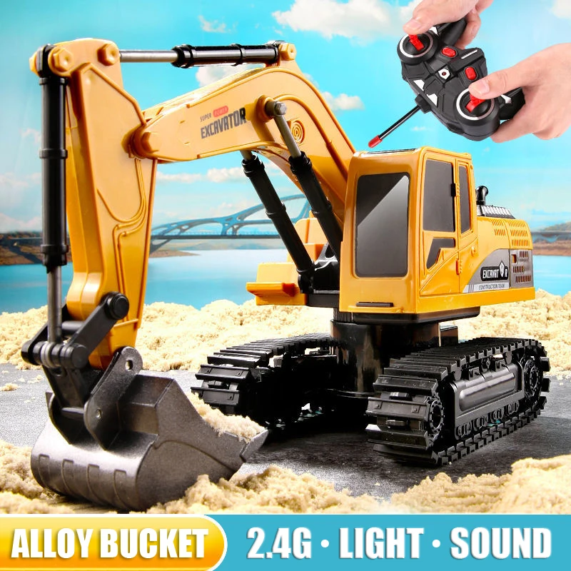 Kids Toys Channel - Escavadeira RC 2.4Ghz 6 Canais 1:24,