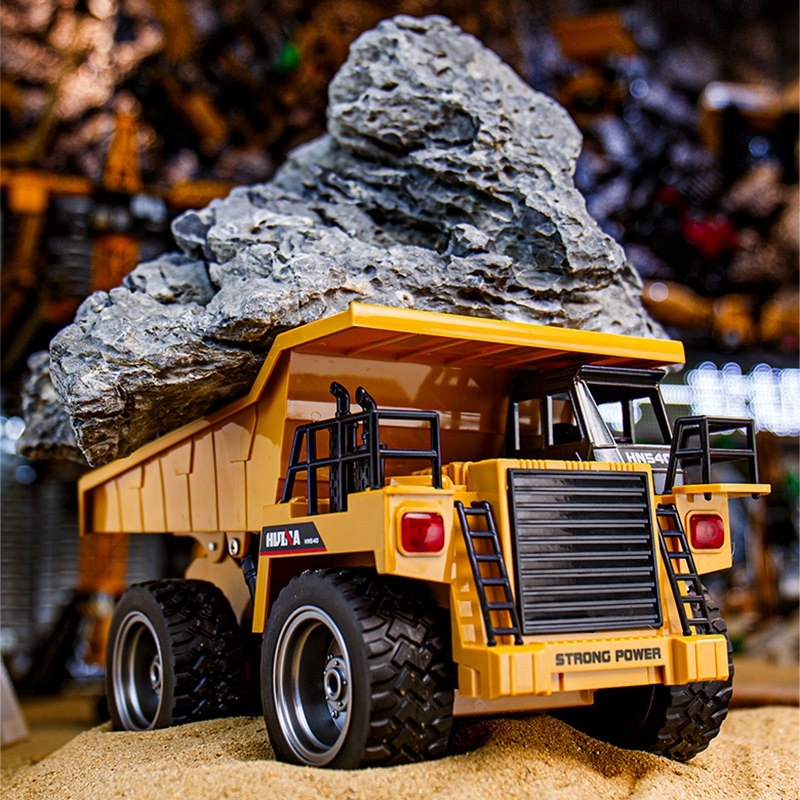 Kids Toys Channel - Caminhão basculante Huina 1534 RC, escala