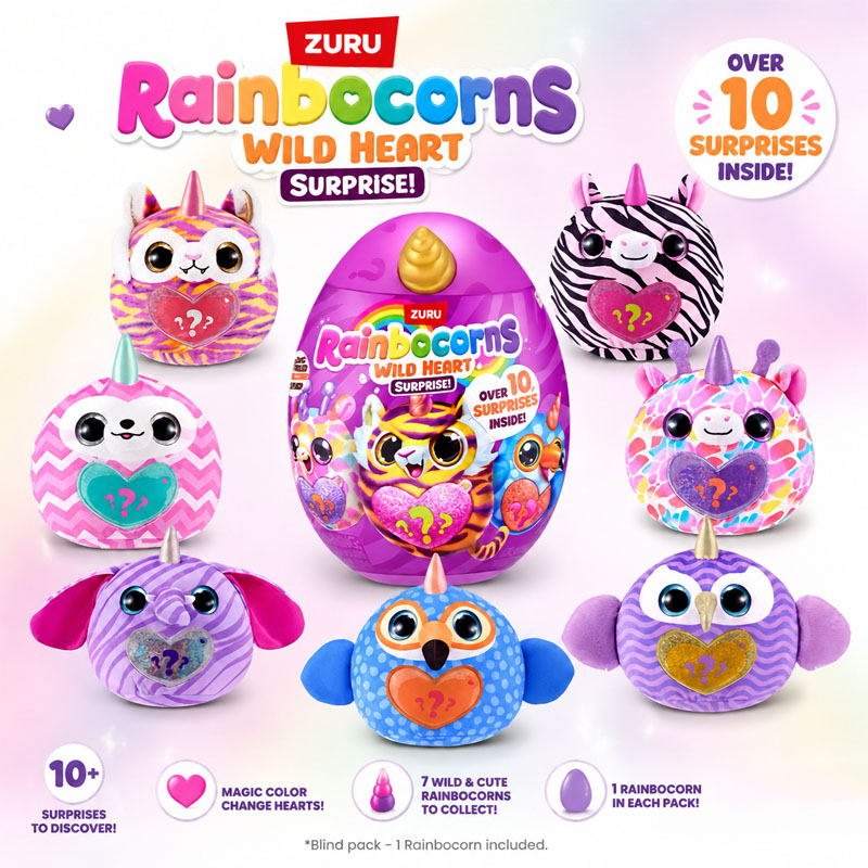 Kids Toys Kitchen - ZURU Rainocorns Wild Heart Surprise: Série