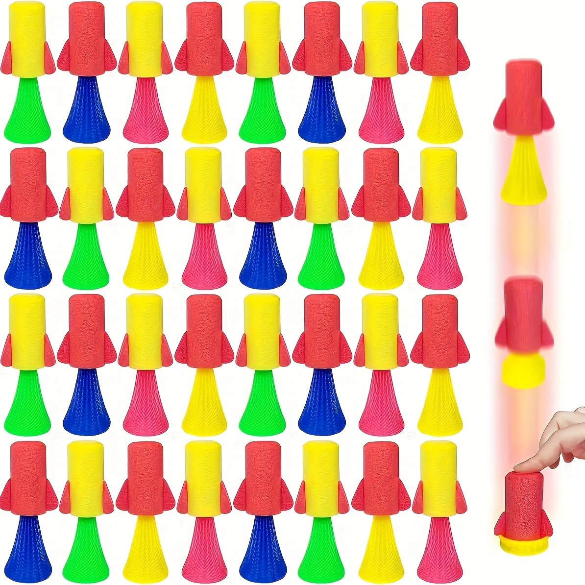 12/24 pçs pulando primavera fo - Kids Toys Jumping Poppers avaliação e preço