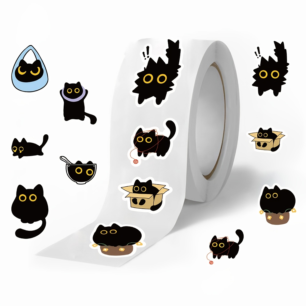 500 Adesivos de Gato em Rolo c - Kids Toys Names avaliação e preço